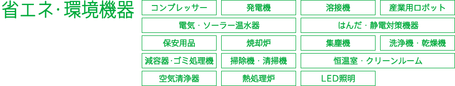 省エネ・環境機器